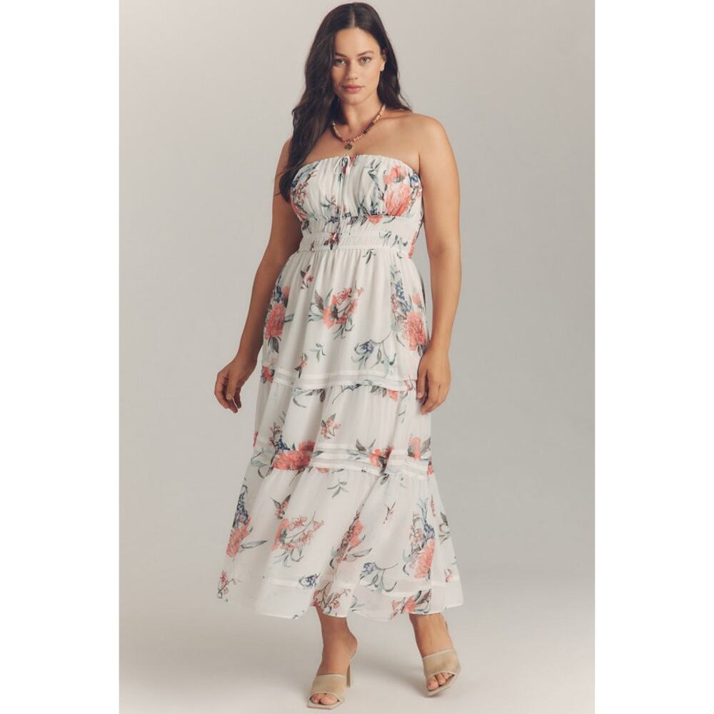Anthropologie Strapless Somerset Dress